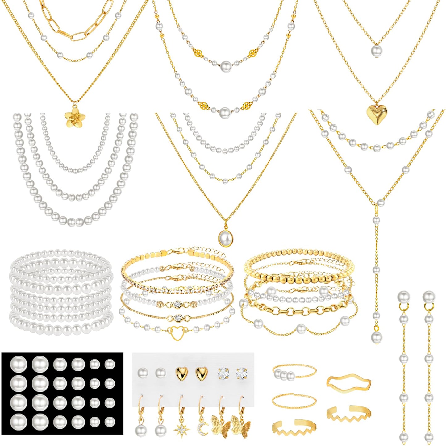 69-Piece Gold-Plated Jewelry Set