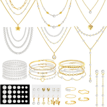 69-Piece Gold-Plated Jewelry Set