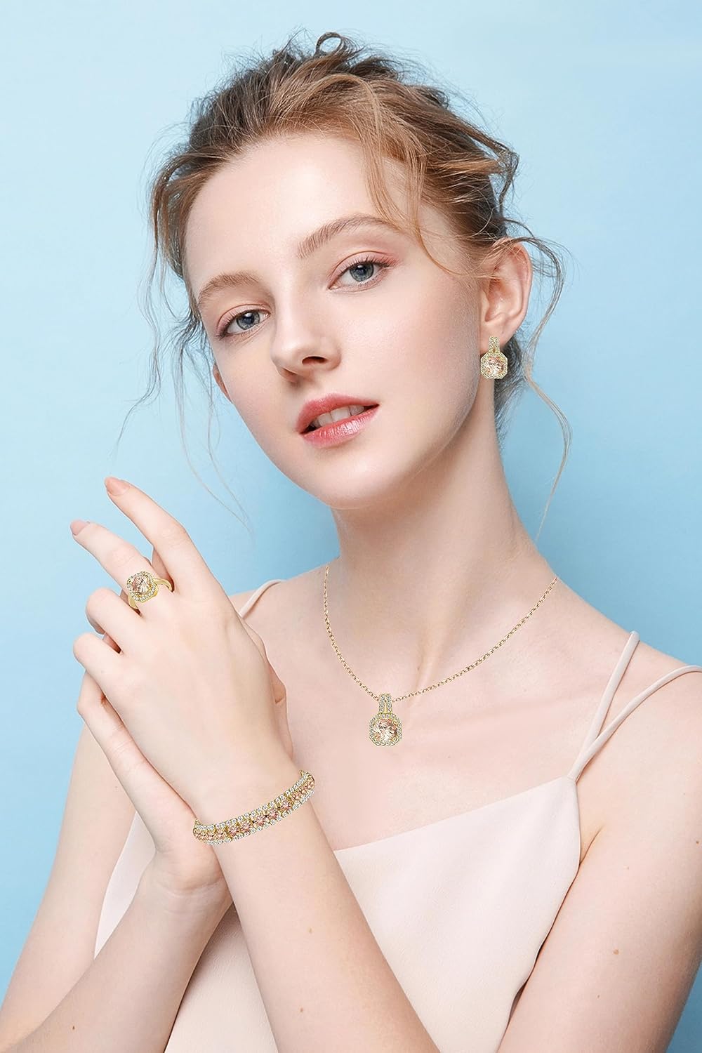 4-Piece CZ Jewelry Set