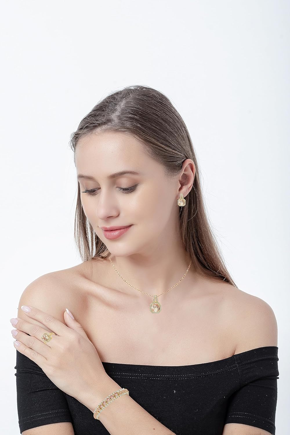 4-Piece CZ Jewelry Set