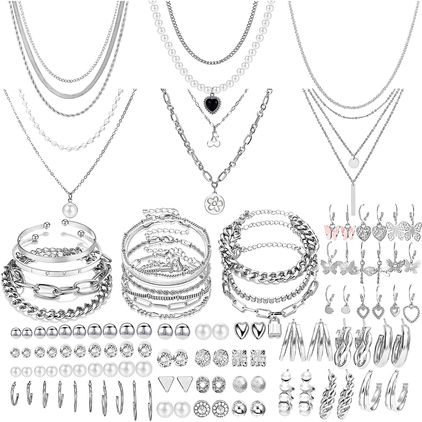 69-Piece Gold-Plated Jewelry Set