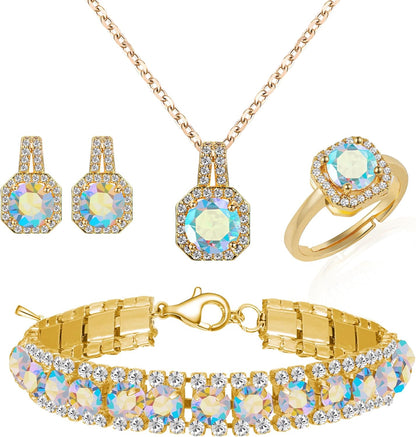 4-Piece CZ Jewelry Set