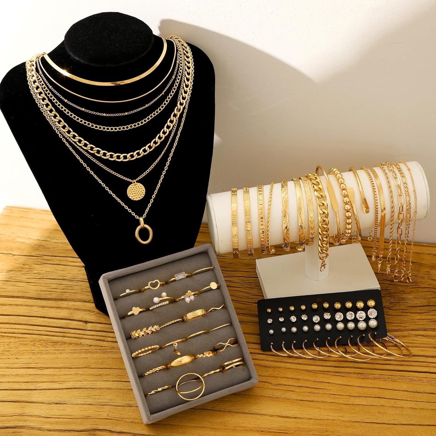 68-Piece Gold Jewelry Set