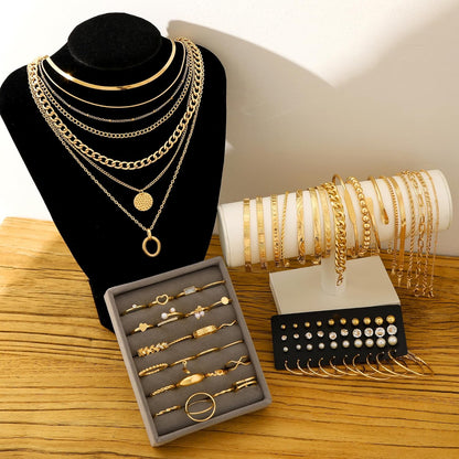 68-Piece Gold Jewelry Set