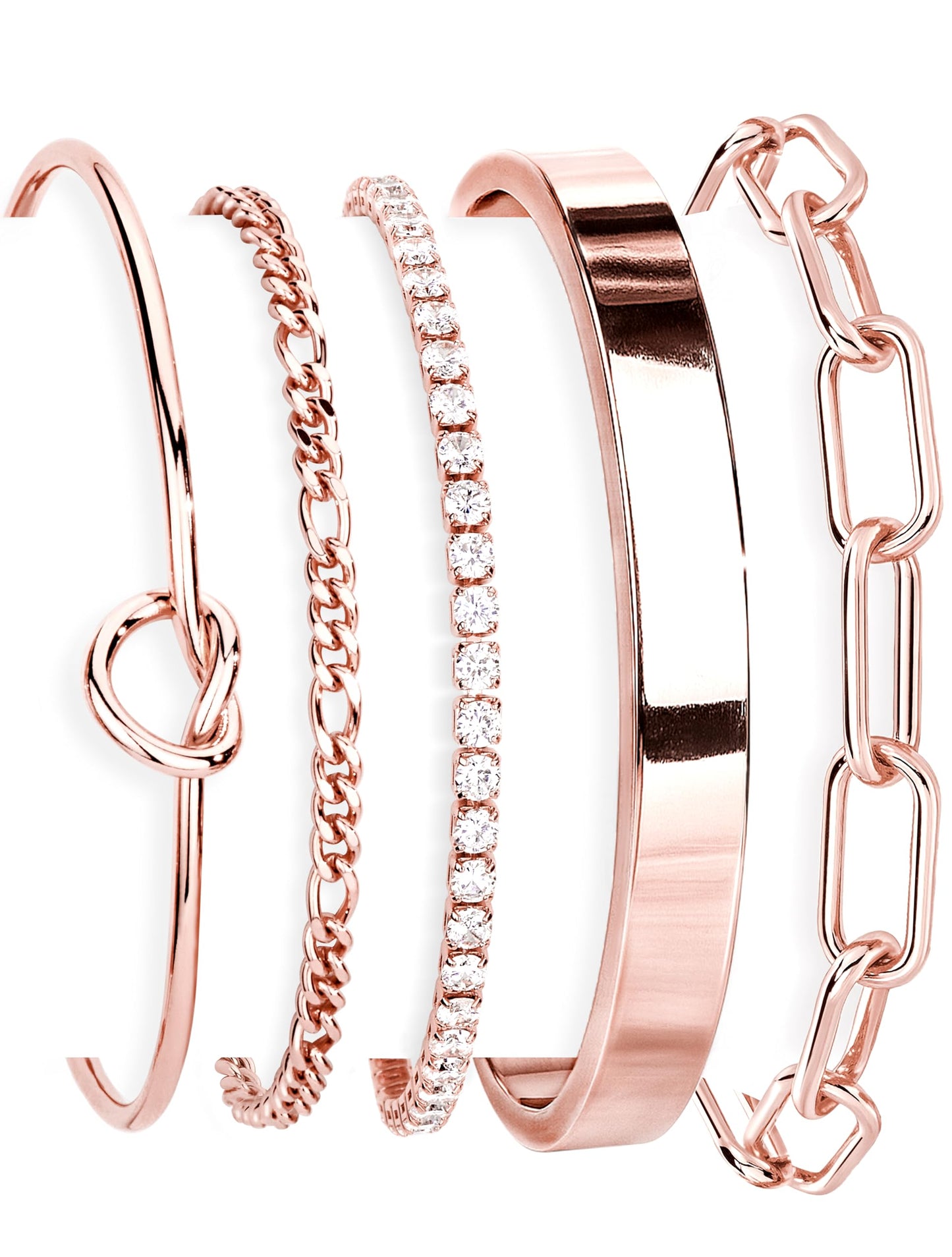 14K Gold Plated 925 Silver Beaded Bracelet Set