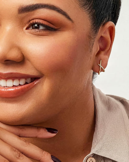 Gold-Tone Stud Earrings