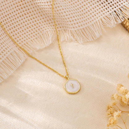 14K Gold Plated Cross Pendant Necklace