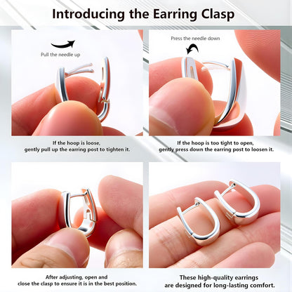 Gold-Tone Silver-Tone Chunky Earrings