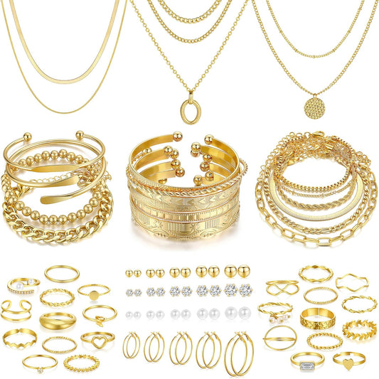 68-Piece Gold Jewelry Set