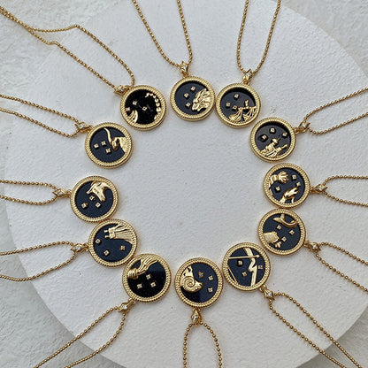 Gold Plated Constellation Shell Necklace