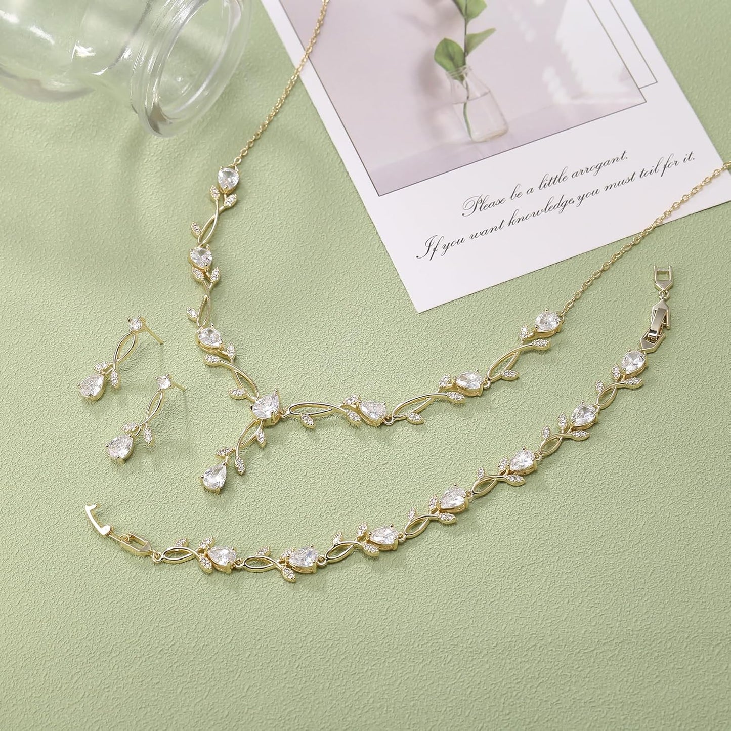 2-Piece White Pearl CZ Jewelry Set