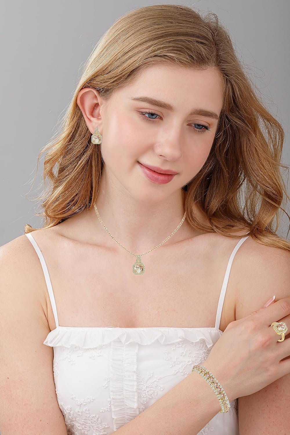 4-Piece CZ Jewelry Set
