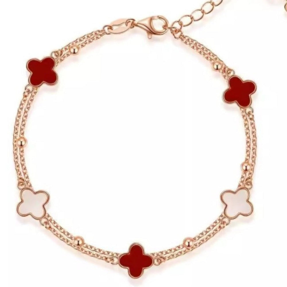 925 Silver Clover Leaf Bracelet