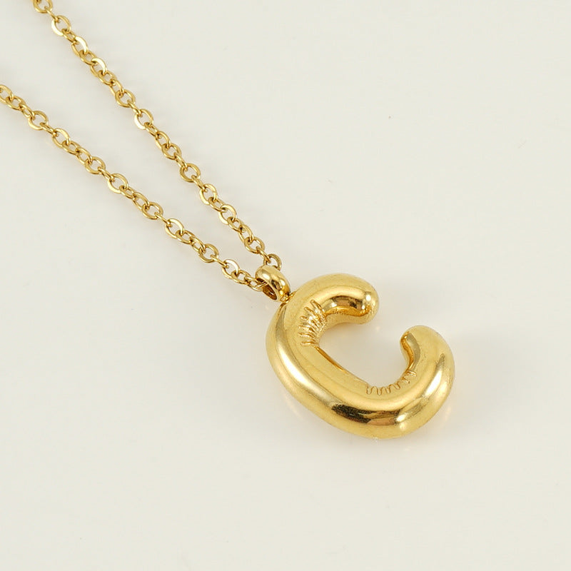 Hip Hop Letter Pendant Necklace