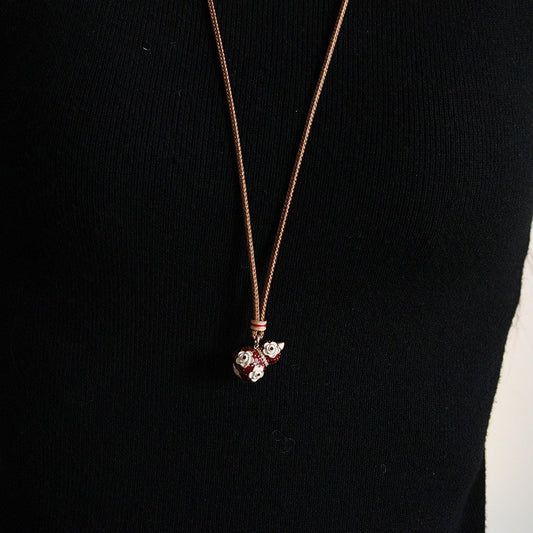 Colorful Vintage Pendant Necklace