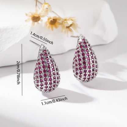 Colorful Gemstone Drop Earrings