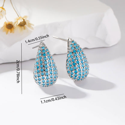Colorful Gemstone Drop Earrings