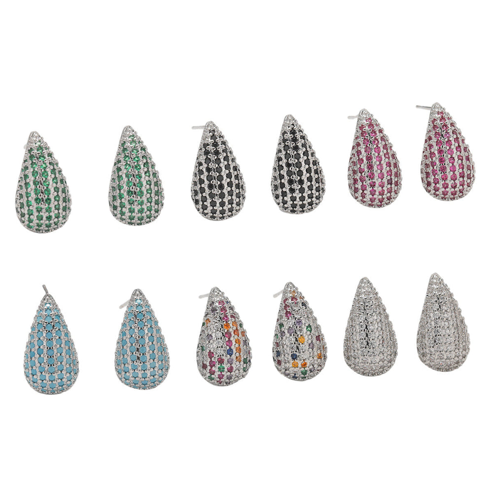 Colorful Gemstone Drop Earrings