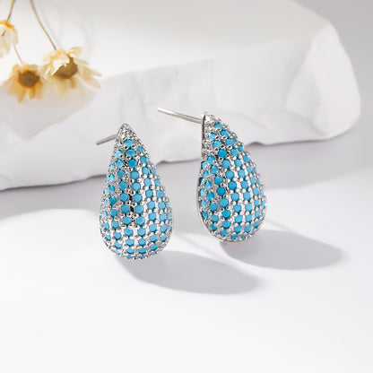 Colorful Gemstone Drop Earrings