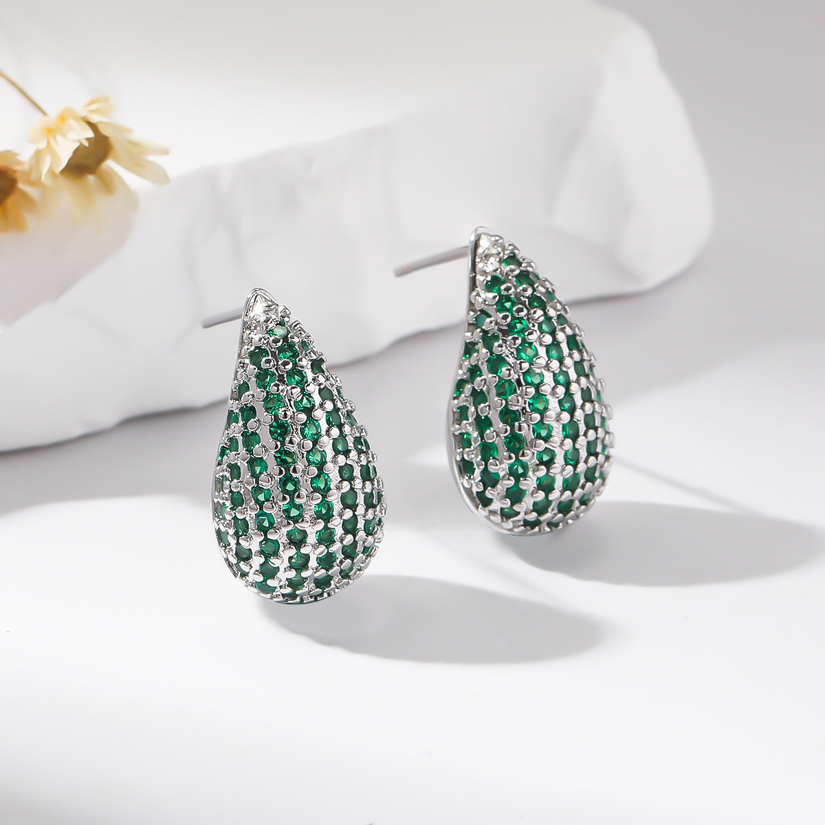 Colorful Gemstone Drop Earrings