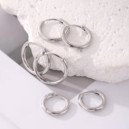 3-Pair 925 Silver Post Earrings Set