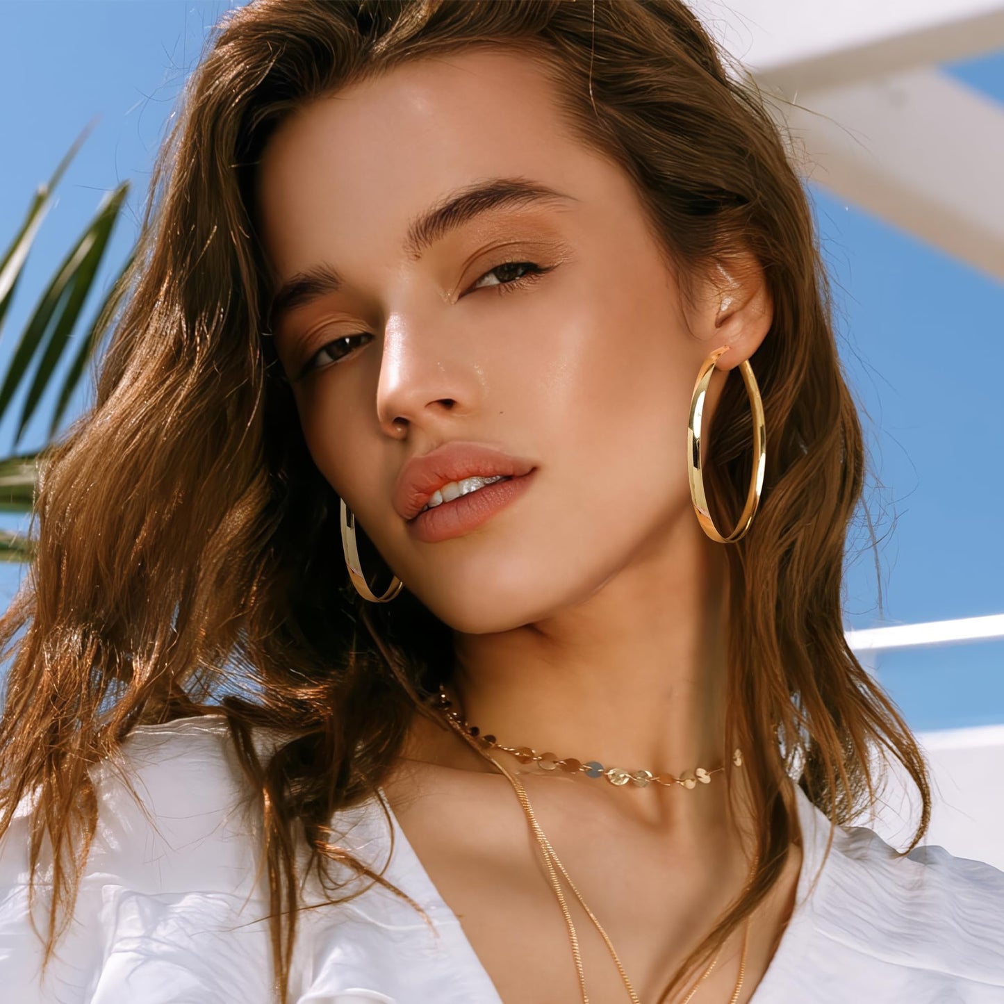 925 Silver Pin 5MM Wide Face Pop Button Earrings 30/40/50/60/70 (5 pairs)