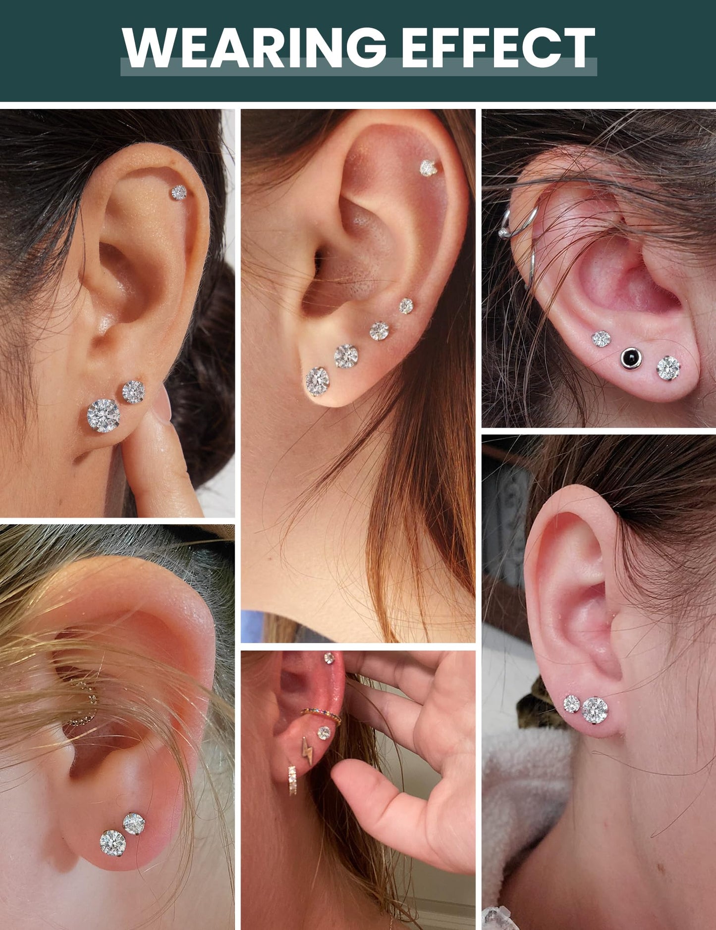 5-Pair Earrings Set