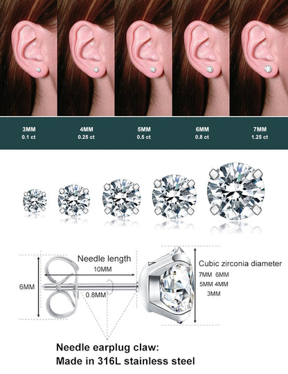 5-Pair Earrings Set