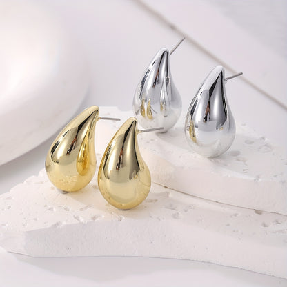 4-Pair Teardrop Crescent Earrings Set