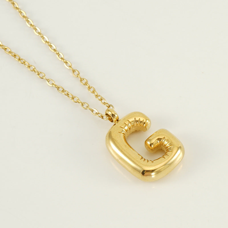 Hip Hop Letter Pendant Necklace