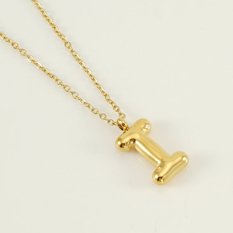 Hip Hop Letter Pendant Necklace