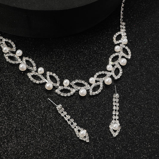 2-Piece Pearl Gemstone Jewelry Set