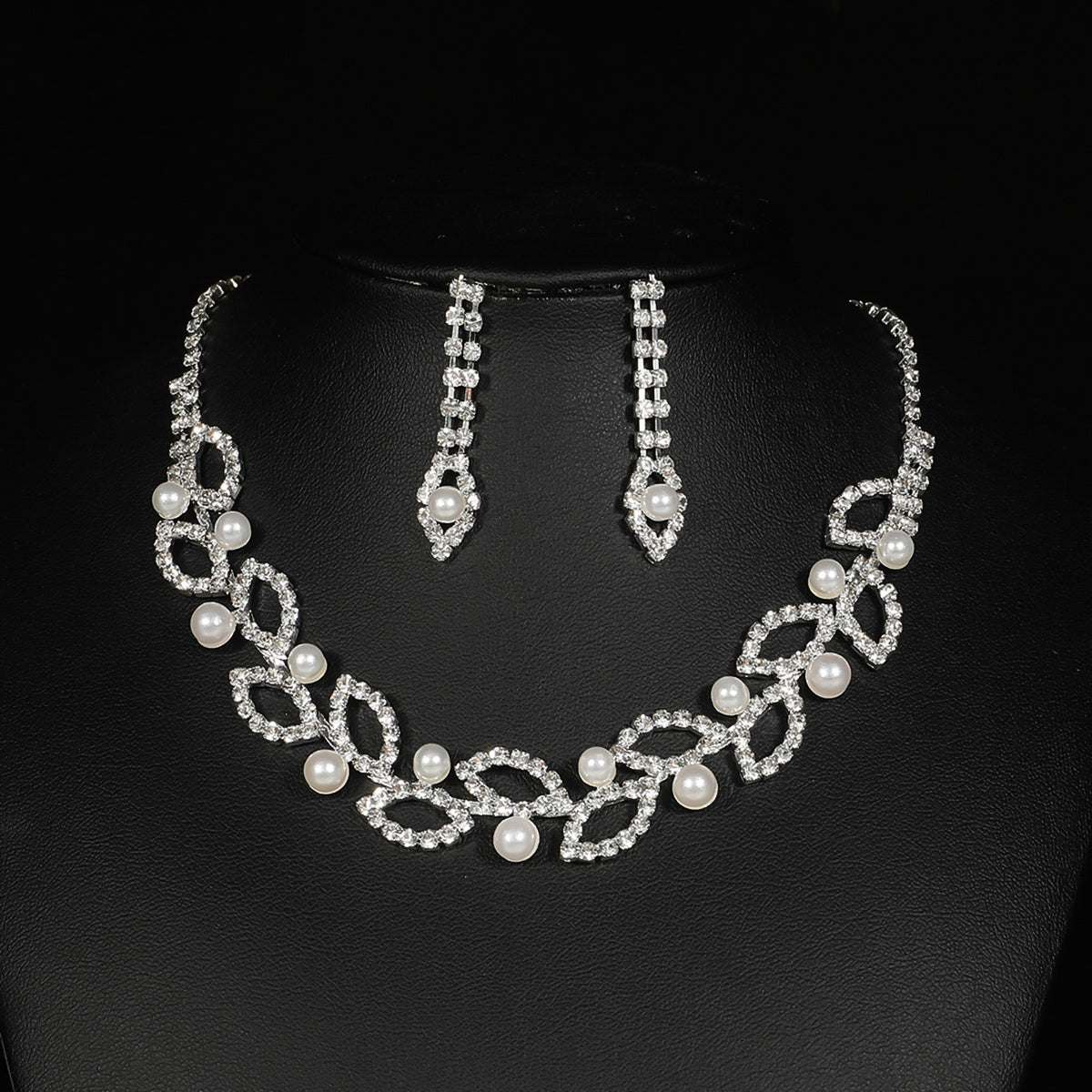 2-Piece Pearl Gemstone Jewelry Set