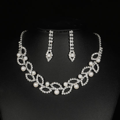 2-Piece Pearl Gemstone Jewelry Set