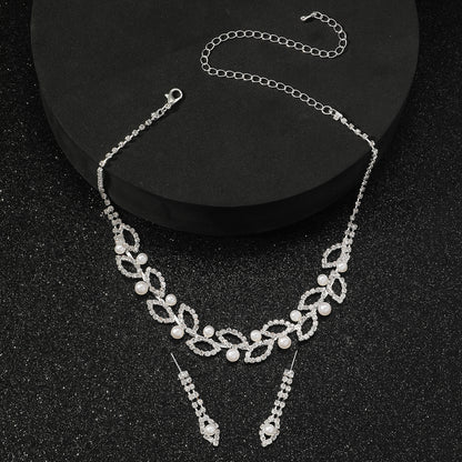 2-Piece Pearl Gemstone Jewelry Set