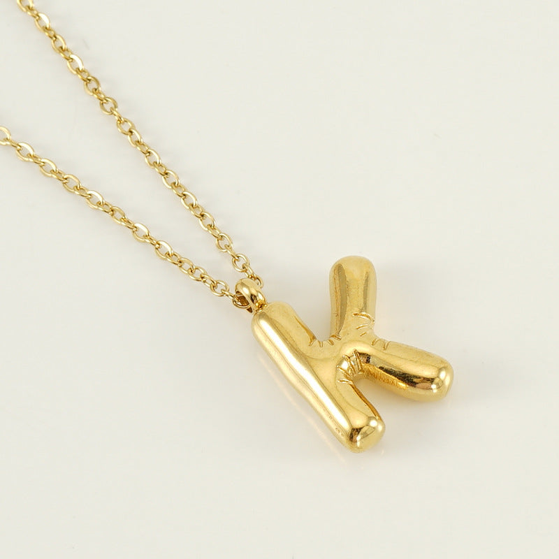 Hip Hop Letter Pendant Necklace