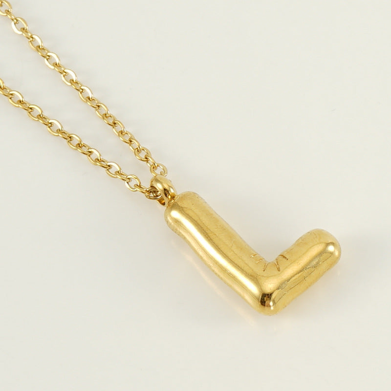 Hip Hop Letter Pendant Necklace