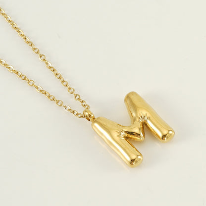 Hip Hop Letter Pendant Necklace