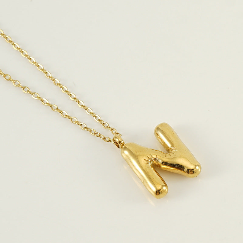 Hip Hop Letter Pendant Necklace
