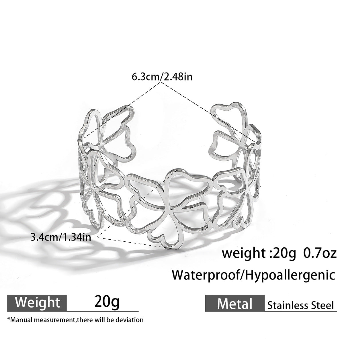 麦芽欧美不锈钢海洋风手镯海星海螺珊瑚花朵手环天然石镯子手饰品