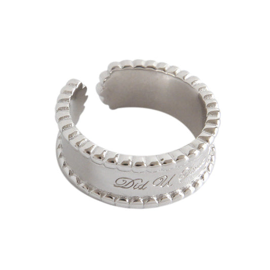 S925 Silver Chunky Open Ring