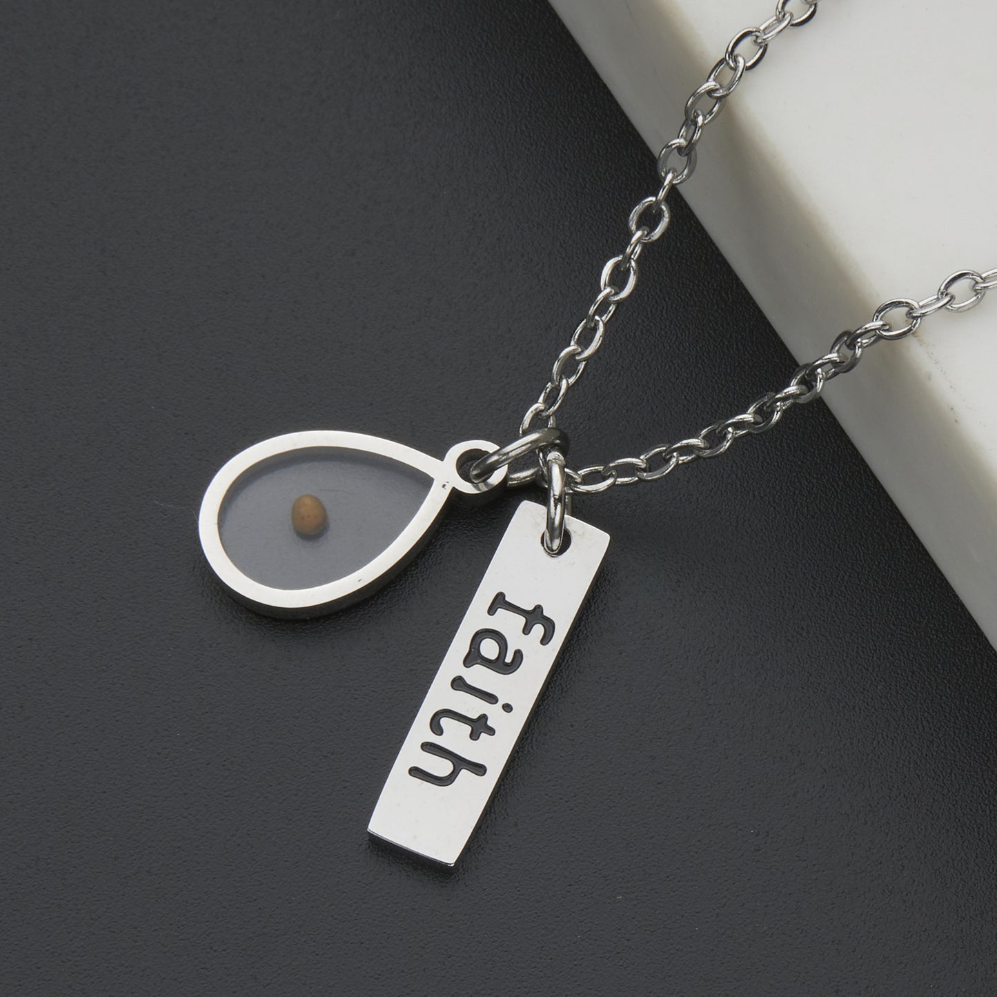 Stainless Steel 'Faith' Necklace