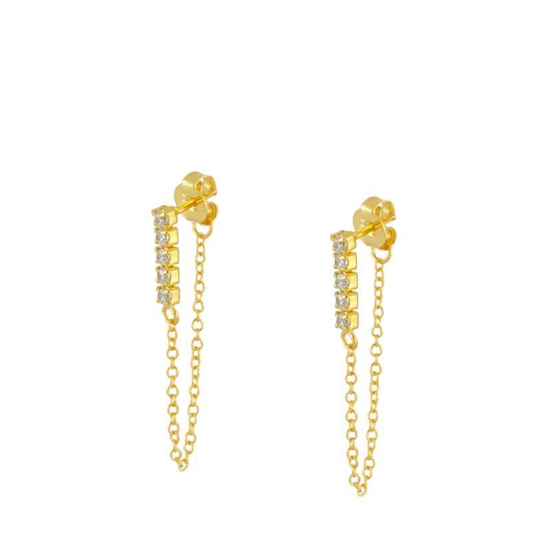 Trendy Cubic Zirconia Diamond Drop Earrings for Women – Sparkling INS Style Dangle Earrings