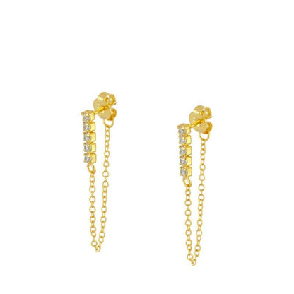 Trendy Cubic Zirconia Diamond Drop Earrings for Women – Sparkling INS Style Dangle Earrings