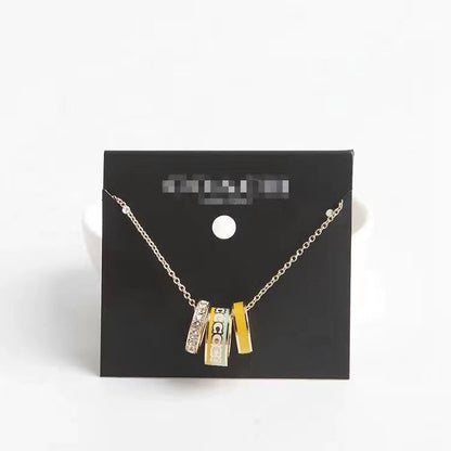 Trendy Resin Drop Glue Pendant Necklace