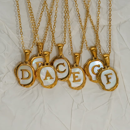 Light Luxury Fashion Gold Plated Titanium Steel Lava Necklace