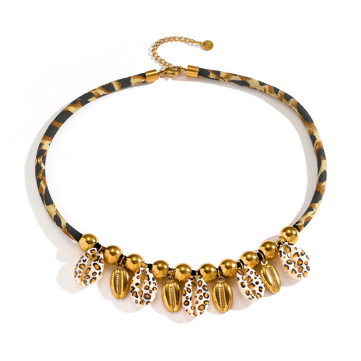 麦芽欧美钛钢贝壳海螺海星项链轻奢高级感沙滩度假风锁骨链不锈钢