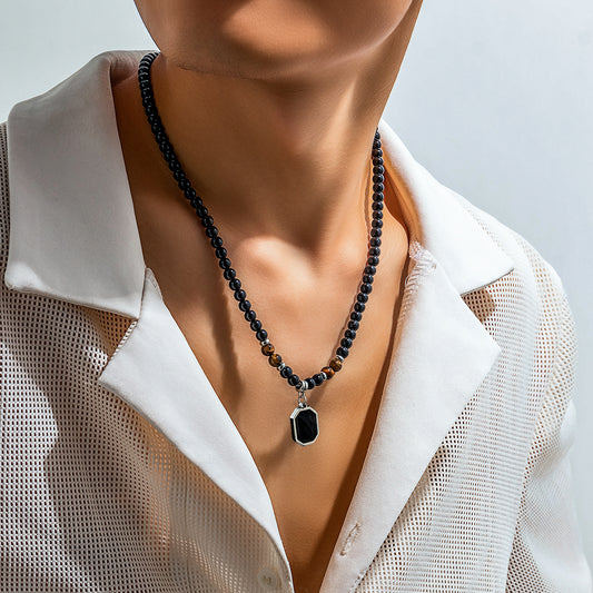 Tiger Eye Beaded Necklace