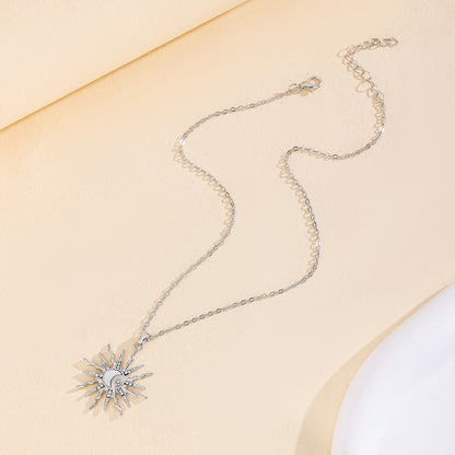 Moon Star Pendant Necklace