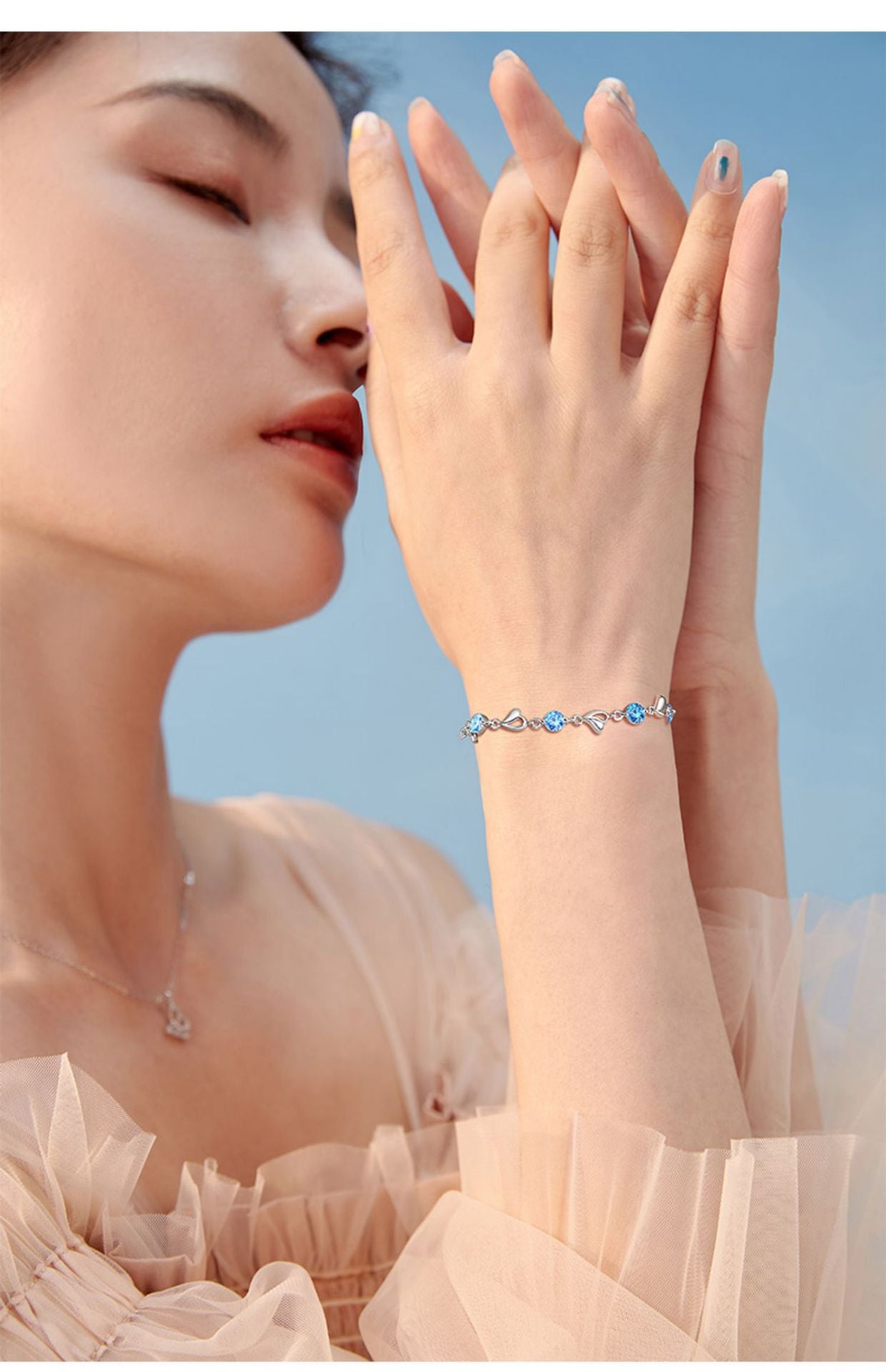 S925 Silver Heart Bracelet